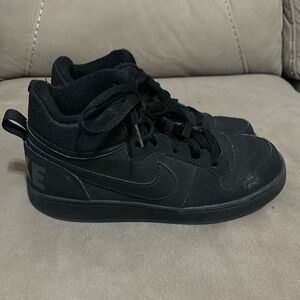 Nike all black high top basketball shoes size 6.5Y
